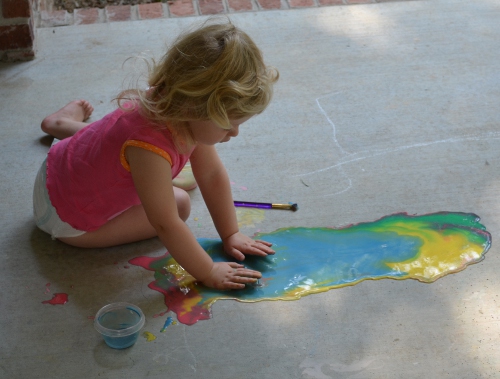 Sidewalk Chalk Paint: A Huge Hit at My House