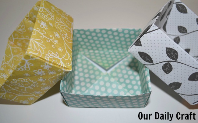 Easy Origami Boxes {Iron Craft Challenge}