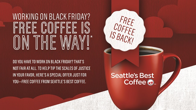 Working Black Friday (or Thanksgiving)? Seattle’s Best Has a Treat for You