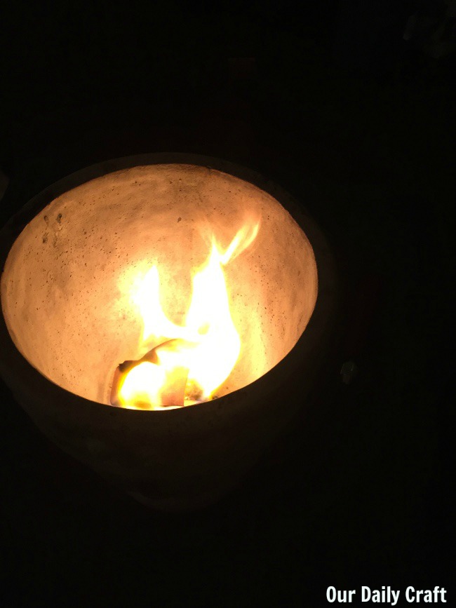 burning ritual urn