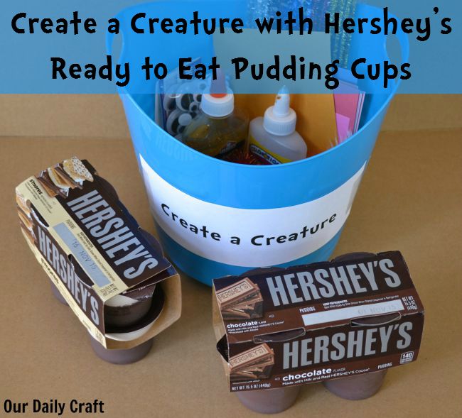 Have a Snack, Make a Craft with Hershey’s Ready to Eat Pudding