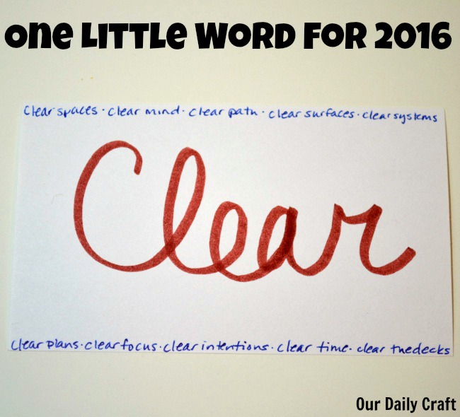 One Little Word for the New Year