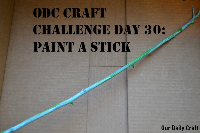 Paint a stick for an easy, fun creative challenge inspired by nature