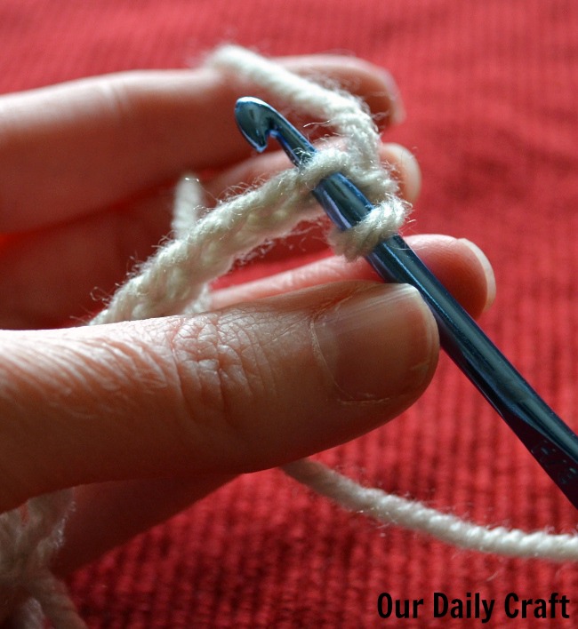 single crochet first row