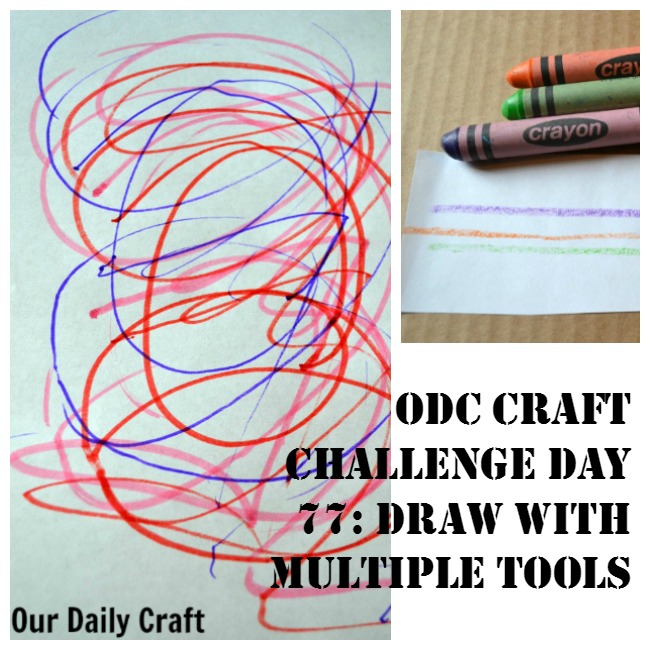 Draw with Multiple Tools at Once {Craft Challenge, Day 77}
