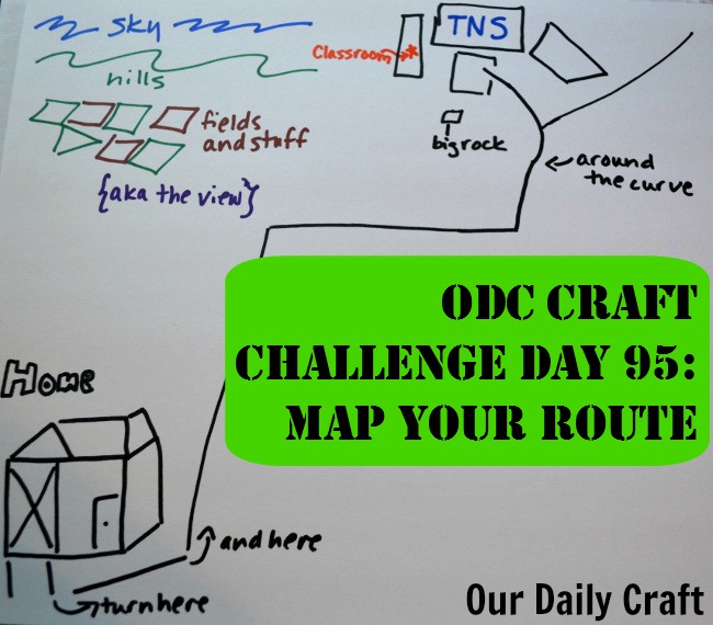 Map Your Route {Craft Challenge, Day 95}