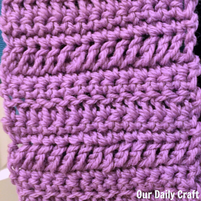 Make a quick crochet scarf, even with minimal crochet skills.