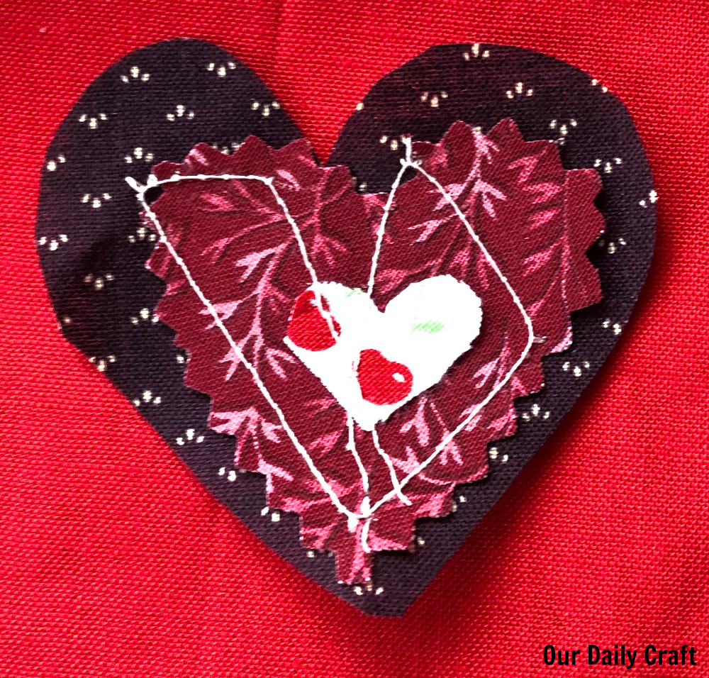 Process Art Fun: Layered Hearts Sewing Project