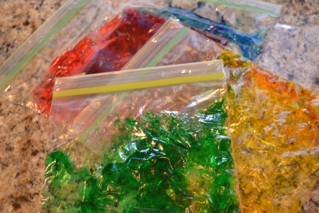 gel bags sensory play