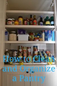 how to clean a pantry