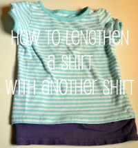 How to Lengthen a Shirt with Another Shirt