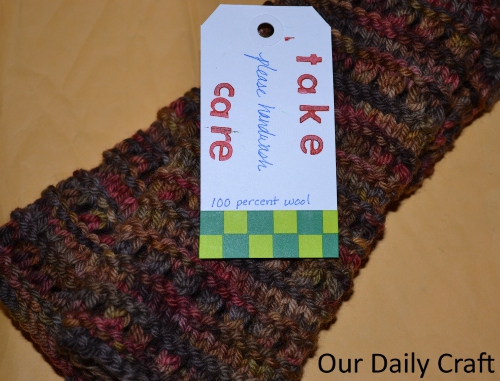 knit care gift tag