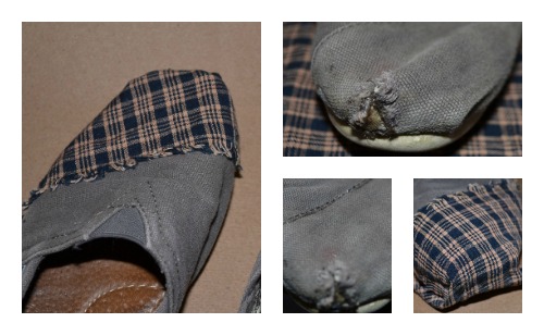 how to fix holes in canvas shoes