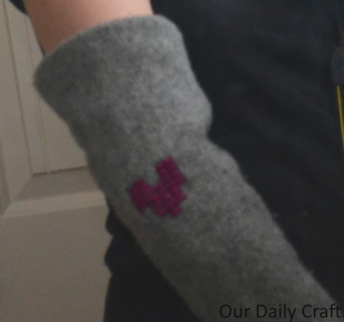 upcycled sweater sleeves