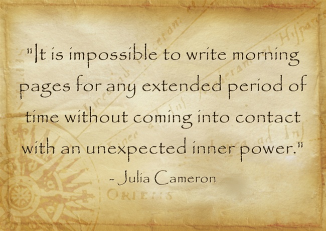 morning pages quote