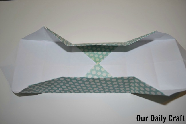 unfolded origami box