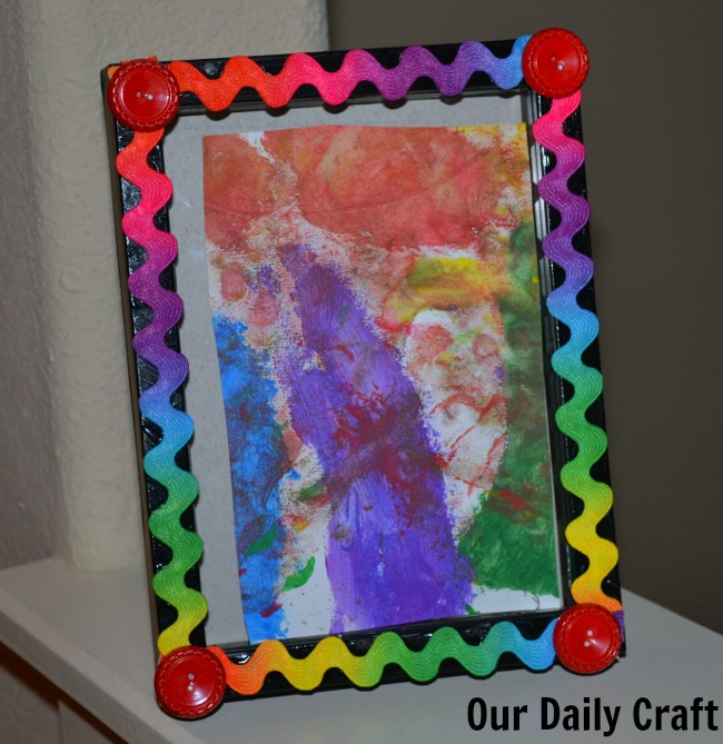 Easy Embellished Picture Frame {Iron Craft Challenge}