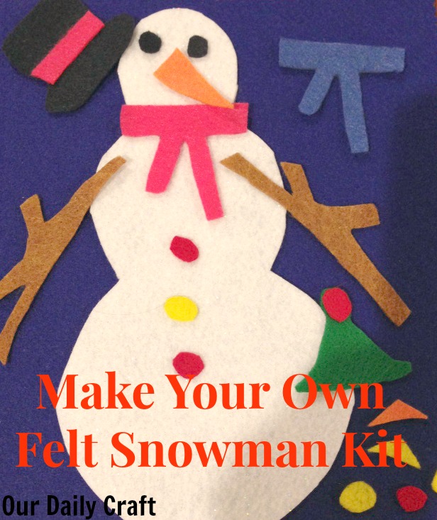 build a felt snowman kit