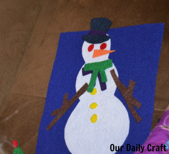 Build Your Own Snowman Felt Play Kit