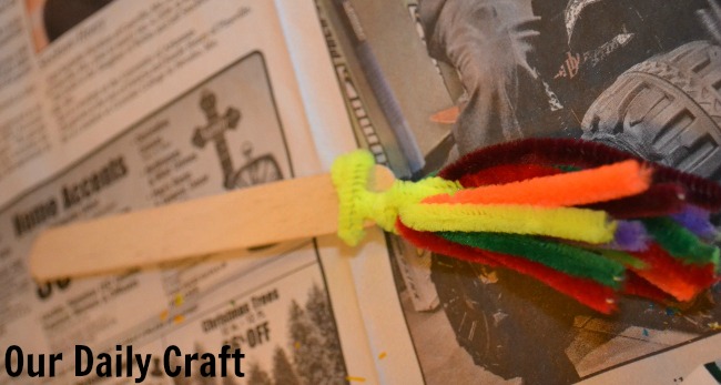 pipe cleaner paintbrush