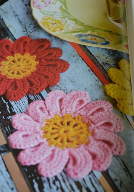 arne carlos crochet flower coaster