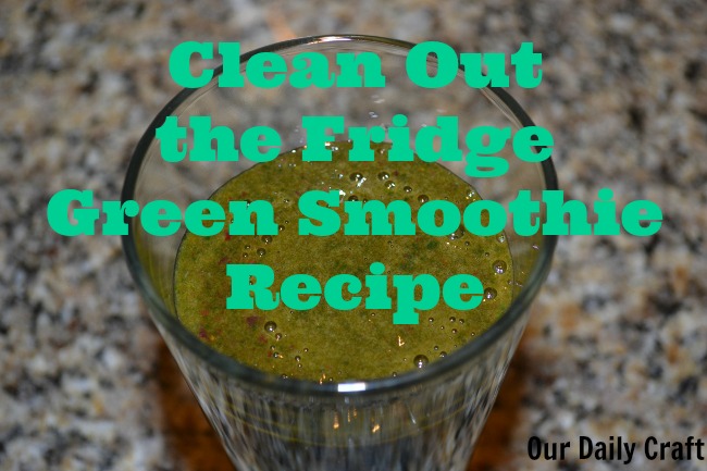 clean out the fridge green smoothie recipe