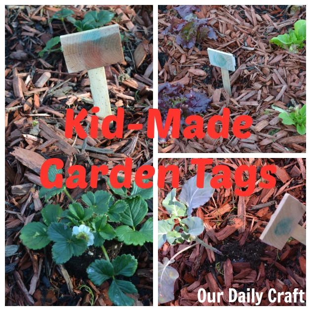 kid diy garden tags