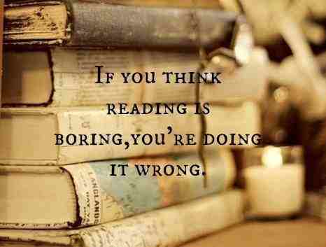 reading isn't boring
