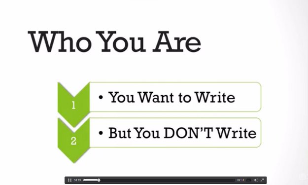 Want to write but you aren't? You need Rachael Herron's Udemy course.