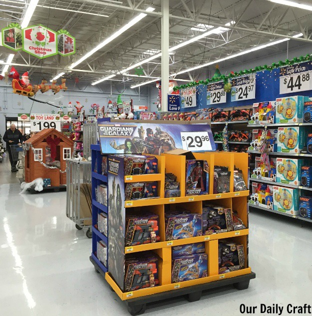 Walmart Guardians of the Galaxy display
