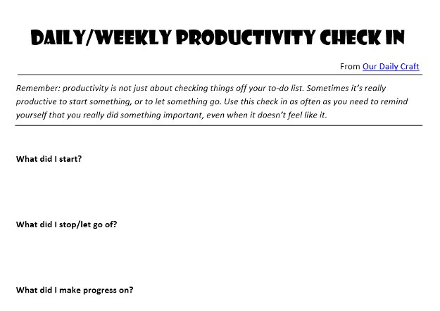 productivity checkin free download