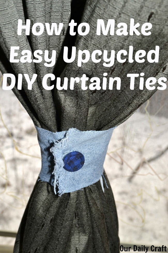 how to make curtain tiebacks