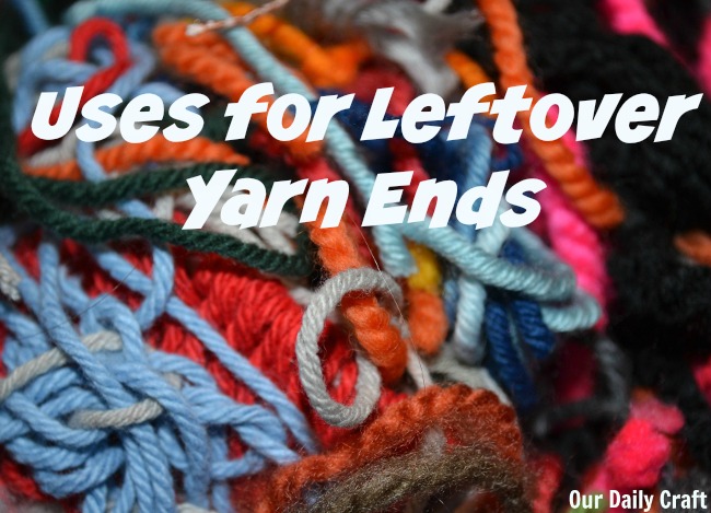 uses for leftover yarn ends