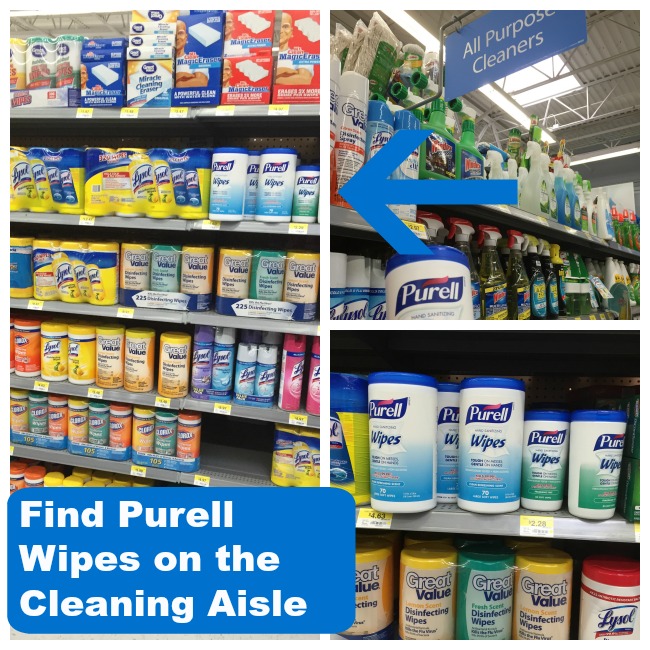 find purell hand santizing wipes at a local walmart