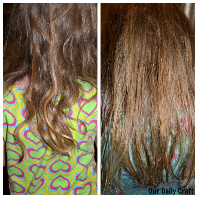 before and after knot genie hair