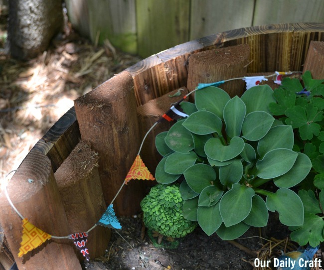 Make a Mini Bunting for Your Fairy Garden {Or Whatever Else}