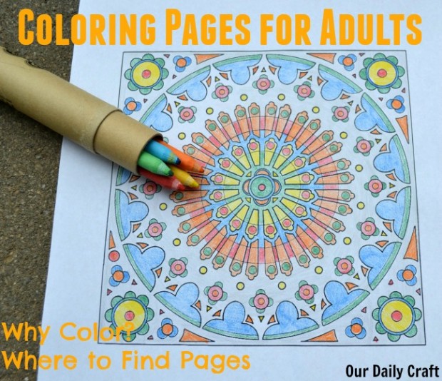 Get Your Creativity Back with Coloring Pages for Adults - Our Daily Craft