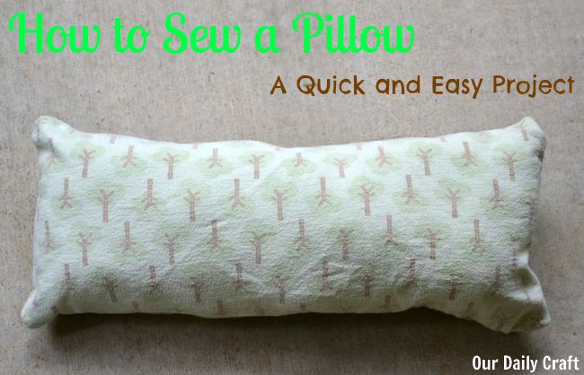 How to Sew a Pillow