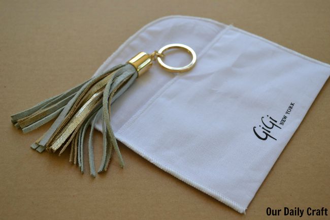 Have a cute tassel keychain? Make it into an on trend necklace