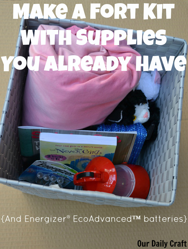 Make a cute fort kit by reusing and upcycling items from around the house