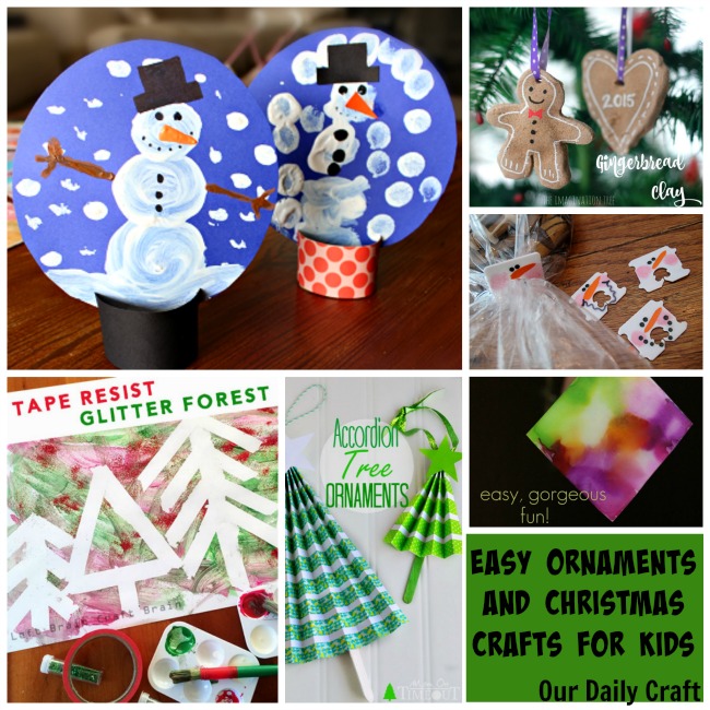 get crafty with your kids with these great DIY ornament and Christmas craft ideas