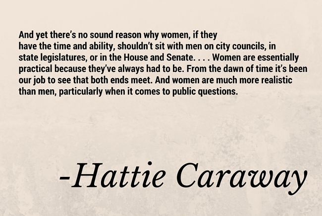 women in leadership hattie caraway