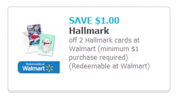 Save on two Hallmark holiday cards at Walmart