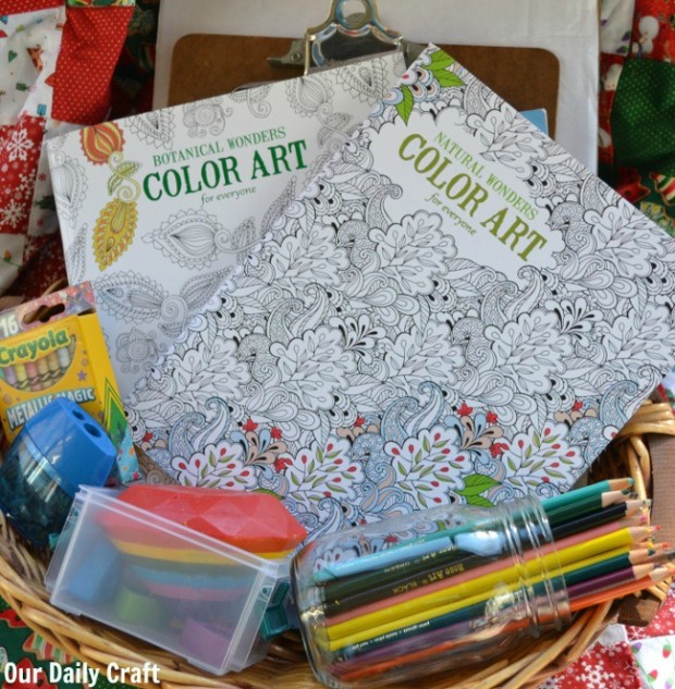 coloring basket for adults