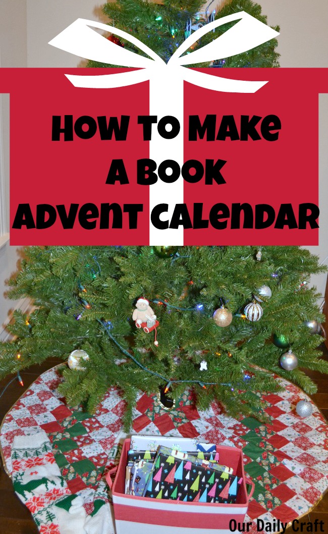 make a book advent calendar to celebrate the season