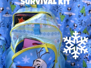 make a snow day survival kit to celebrate snow days