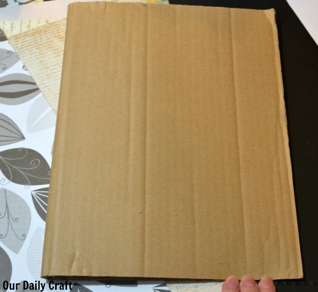 cardboard cover art journal