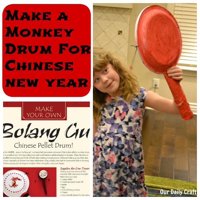 Make a Monkey Drum to Celebrate Chinese New Year