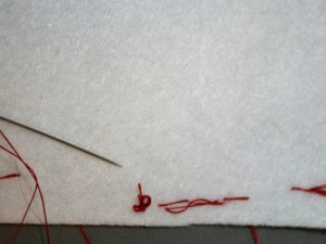 How to tie a strong, large knot in thread for hand sewing