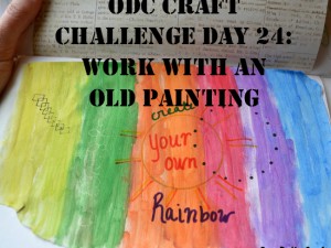 Use an old painting to make a new art journal page or other creation.